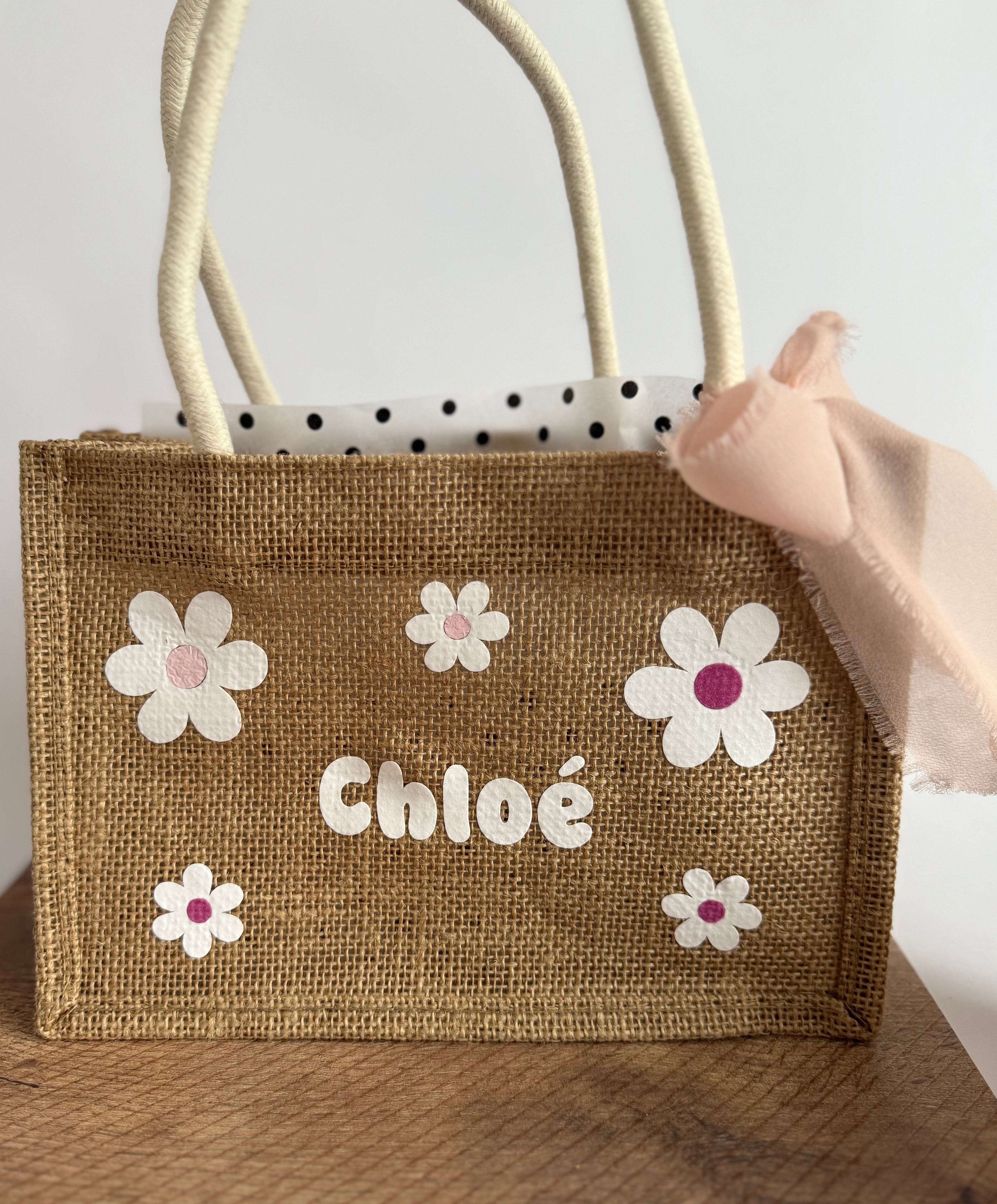 Mini cabas en jute pour enfant