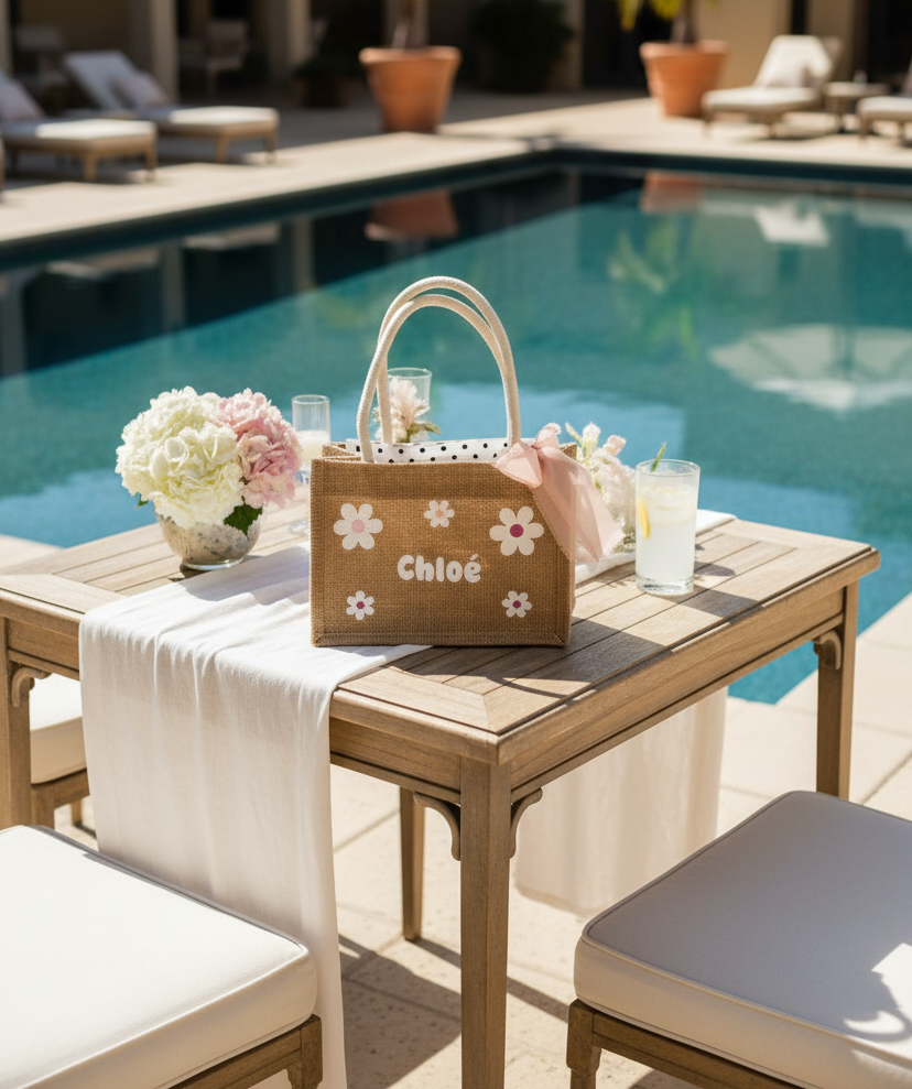 Mini cabas en jute pour enfant