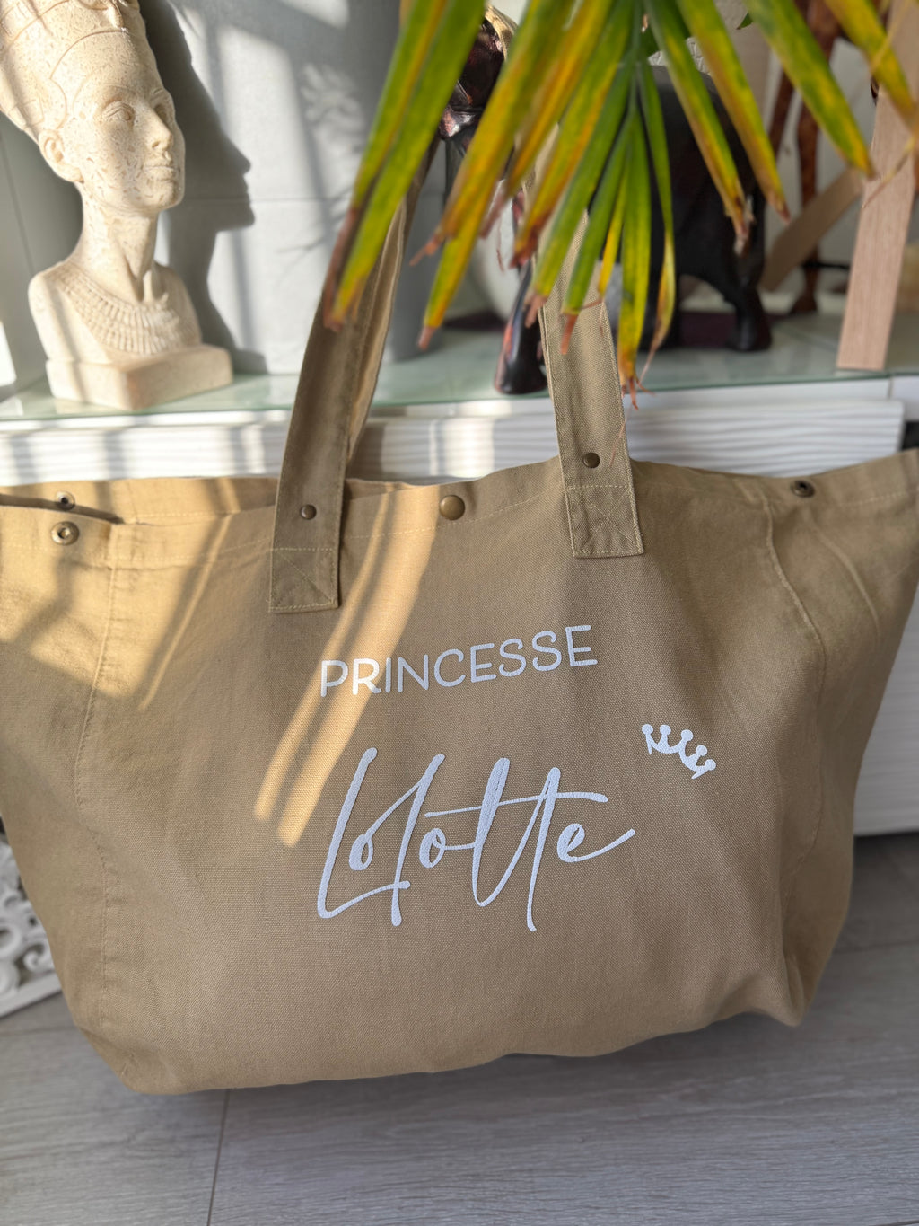 Grand sac shopping - personnalisé prénom