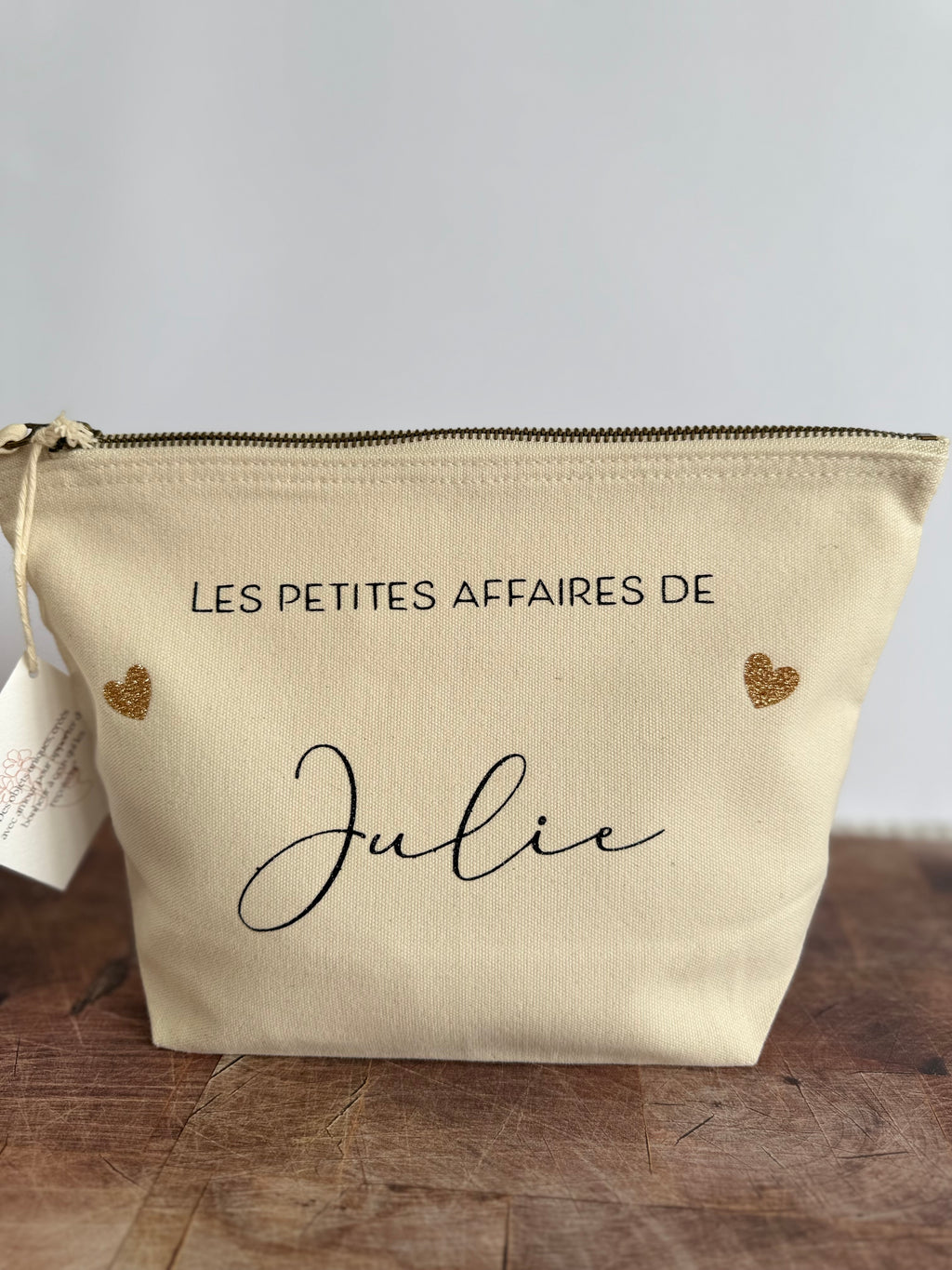 Trousse personnalisée « les petites affaires de… »