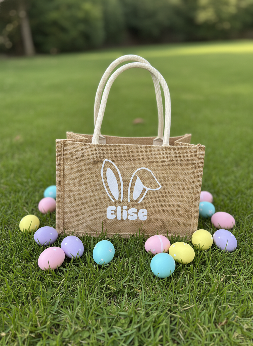 Mini cabas en jute pour enfant