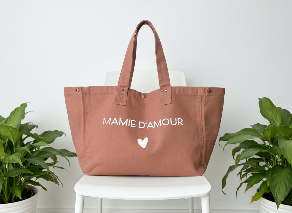 Grand sac shopping message