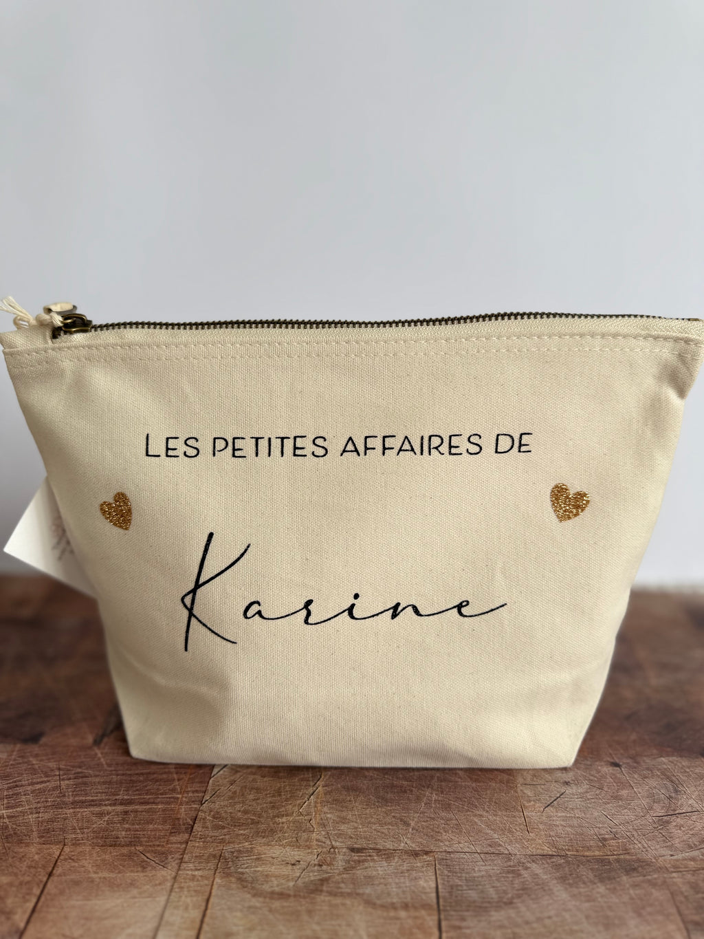 Trousse personnalisée « les petites affaires de… »