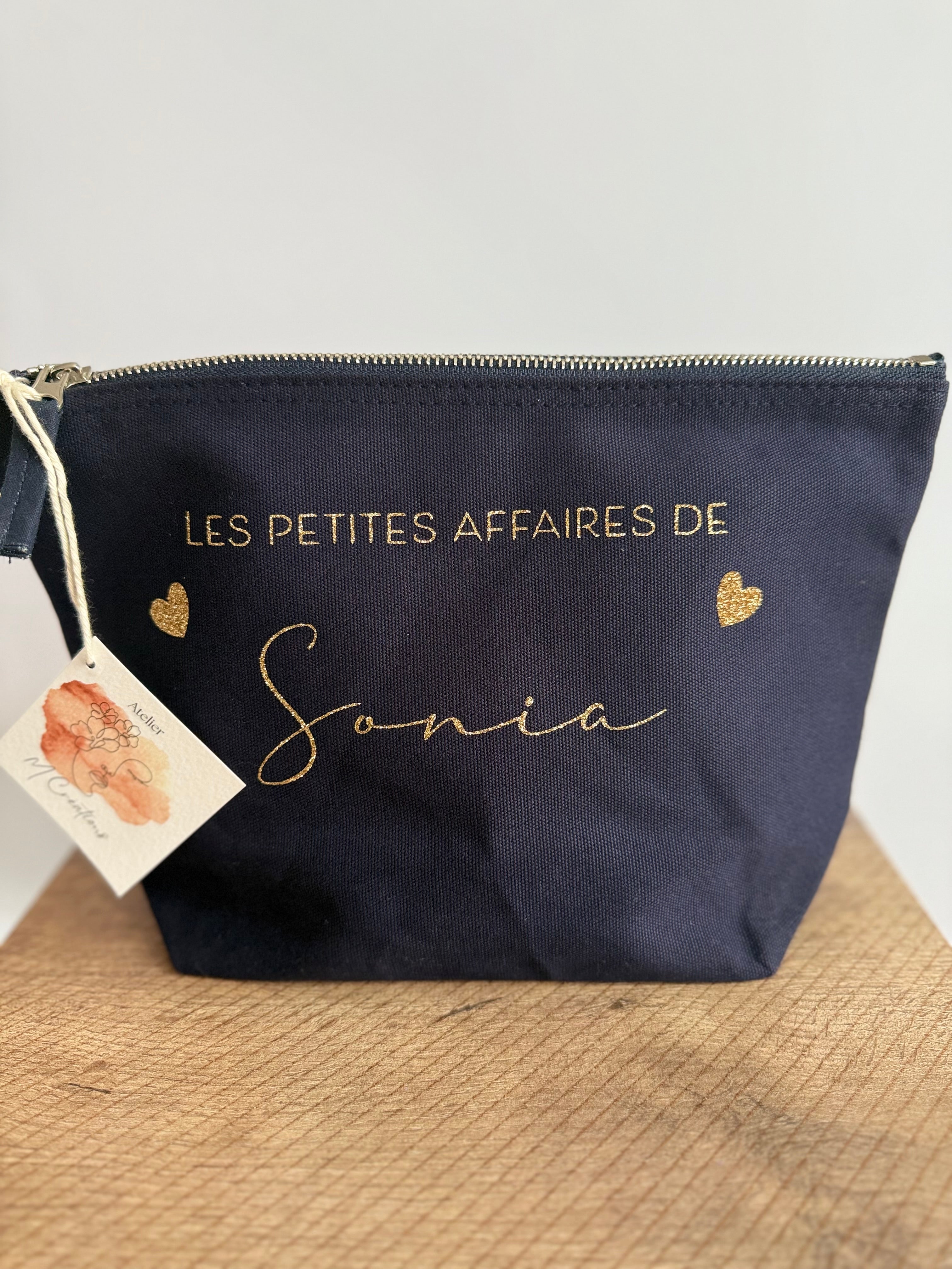 Trousse personnalisée « les petites affaires de… »