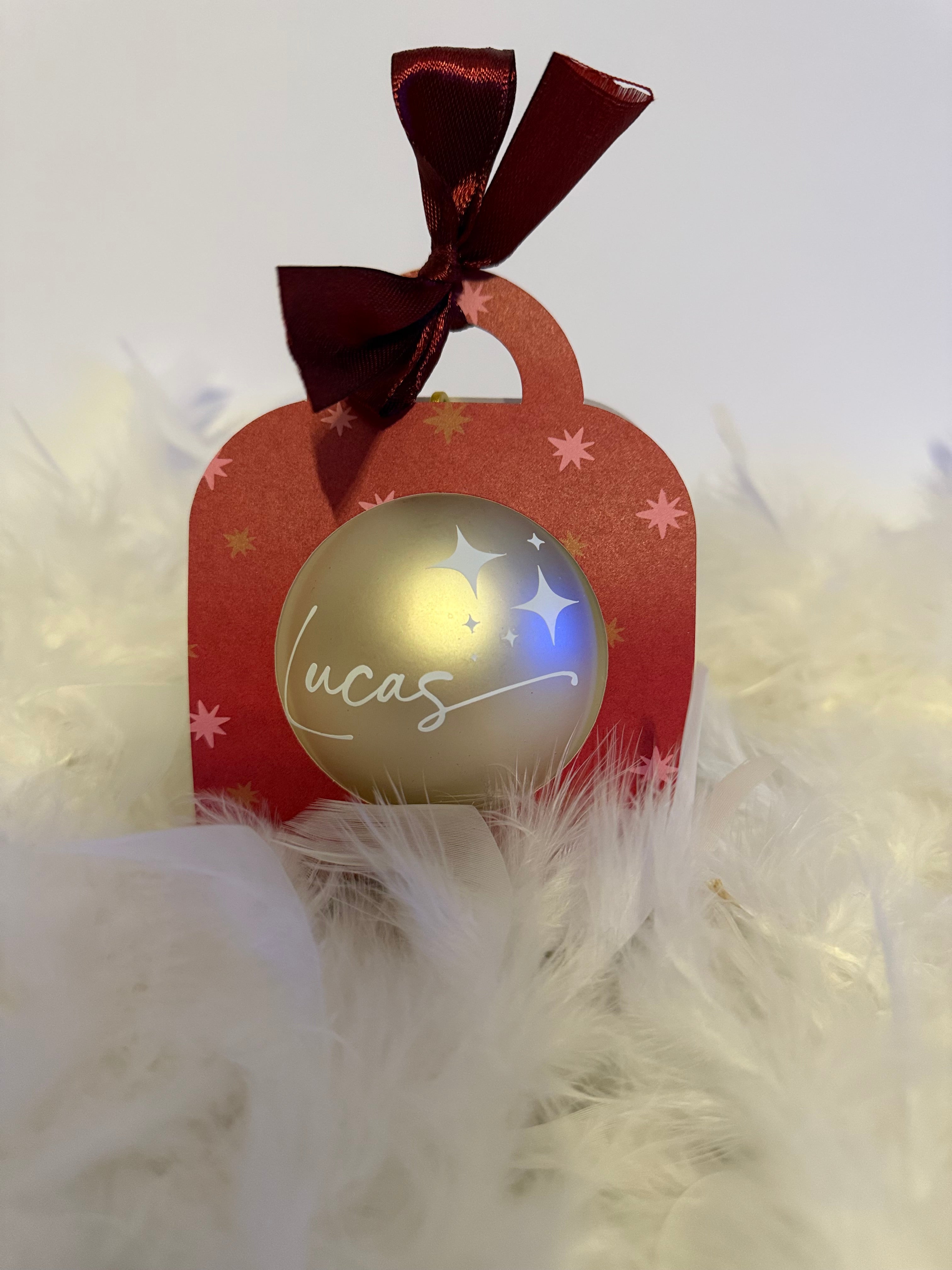 Boule de noël personnalisée