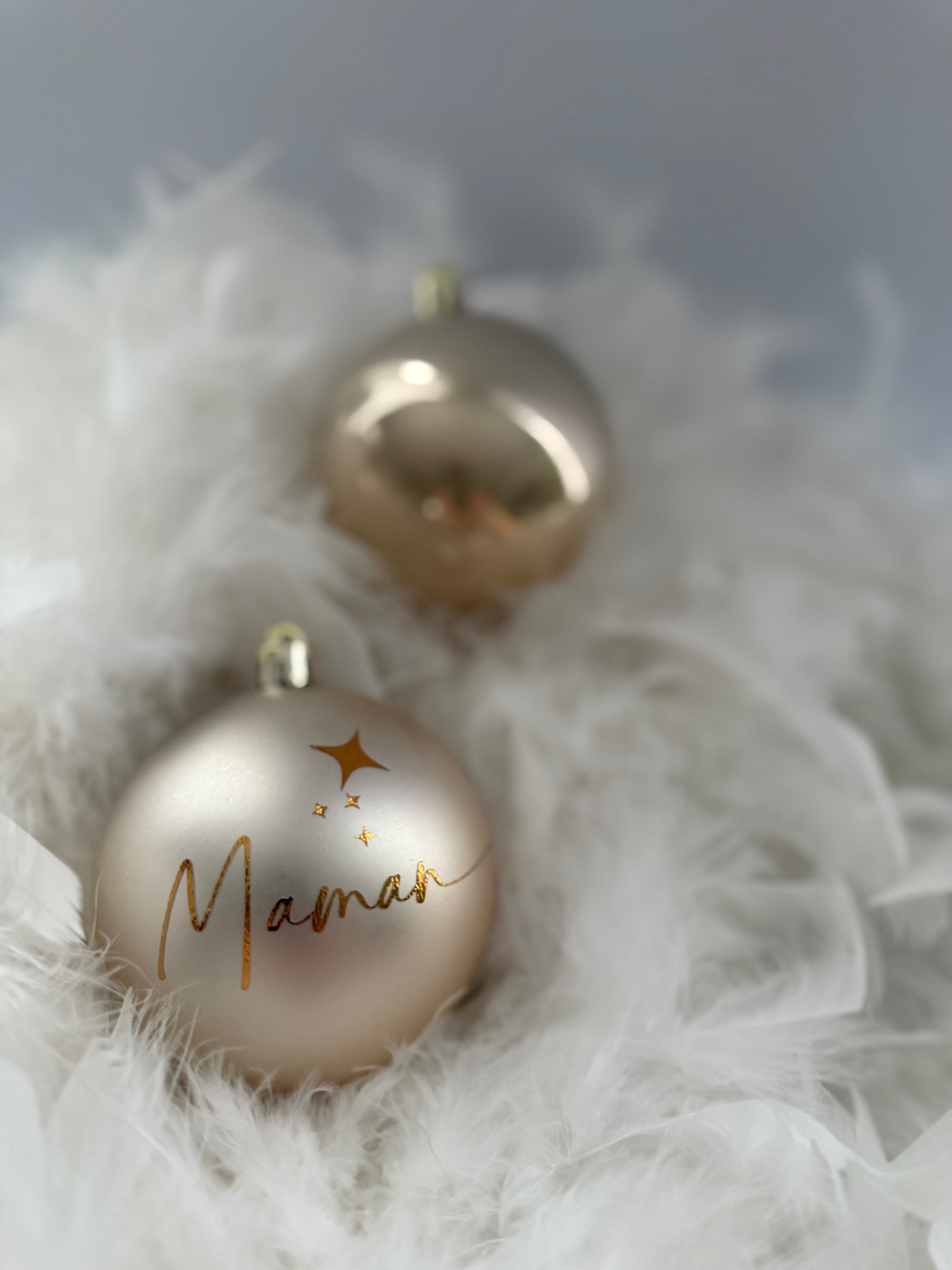 Boule de noël personnalisée