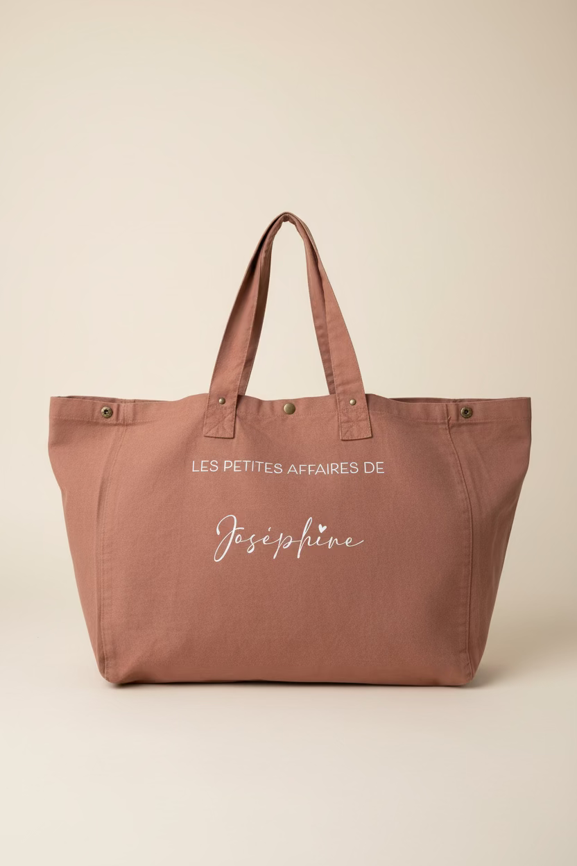 Grand sac shopping - personnalisé prénom